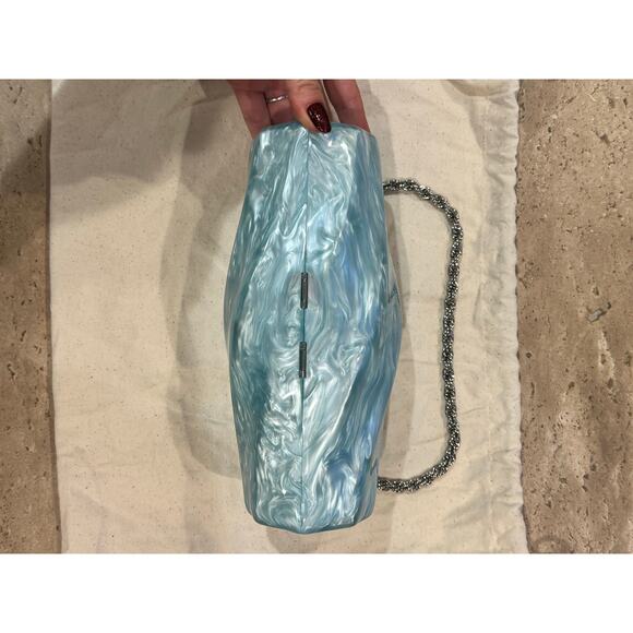 NEW Cult Gaia Juliet Shoulder Bag in Hydrangea Blue - Picture 7 of 10